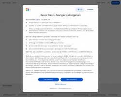 Google website screenshot
