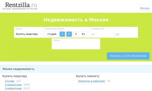 Сайт возможного мошенника rentzilla.ru