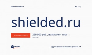Сайт возможного мошенника shielded.ru