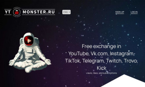 Сайт возможного мошенника ytmonster.ru