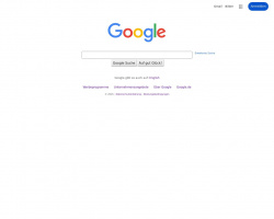 Google website screenshot